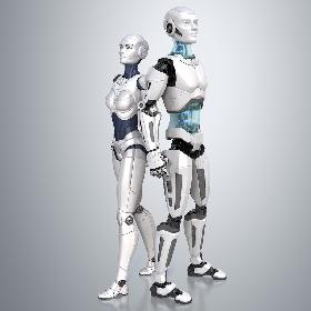 Robots Male and Female 3D model